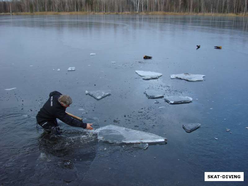 ICE - Погружение под лед на Голубом озере
