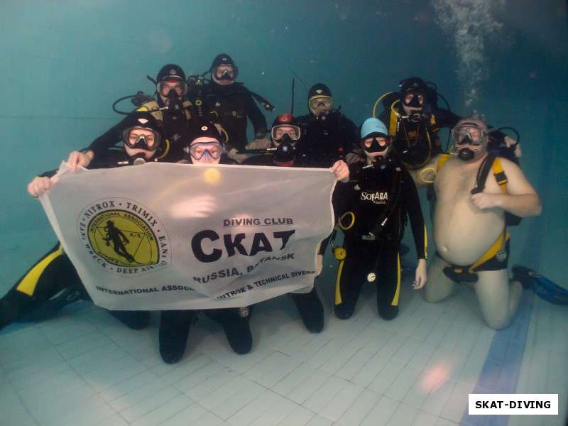 Большой экзамен по курсу Open Water Diver состоялся, поздравляем новобранцев!
