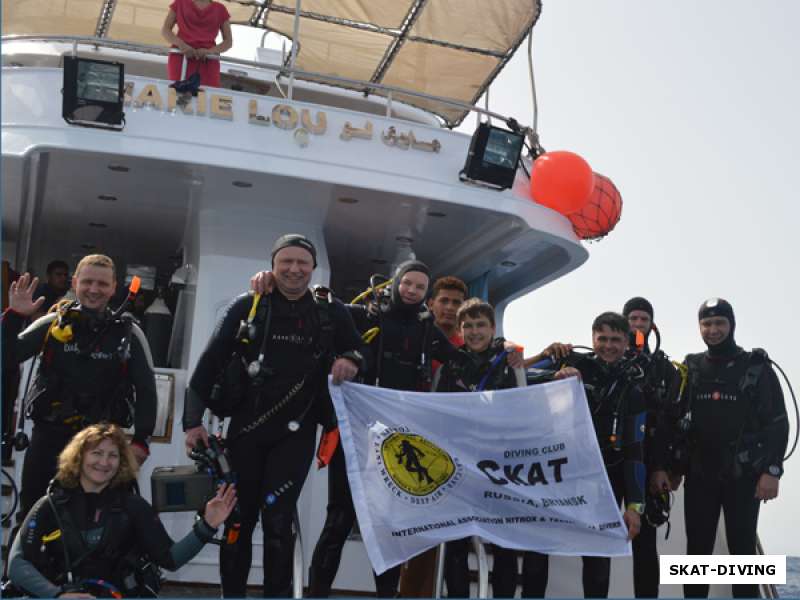Группа аквалангистов благополучно вернулась с сафари по югу Красного моря