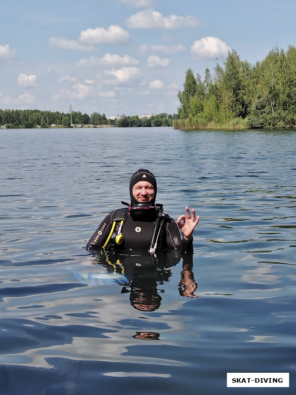 Данилин Максим, "OWD-стахановец" - заявился и выполнил программу открытой воды за один выезд