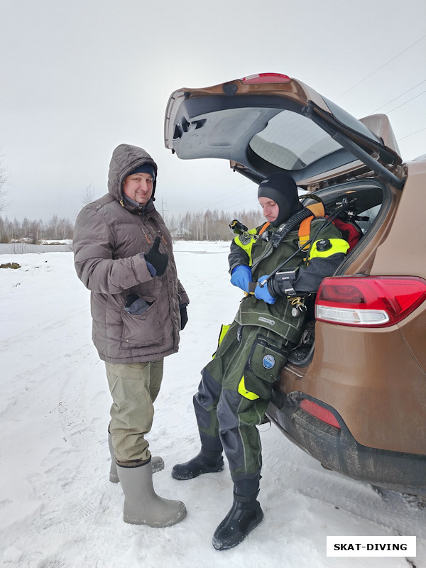 Филиппов Родион, Федорук Дмитрий, теперь у этой пары есть все необходимое для качественной сдачи курса Advanced Nitrox на Голубом озере в марте 2025 года