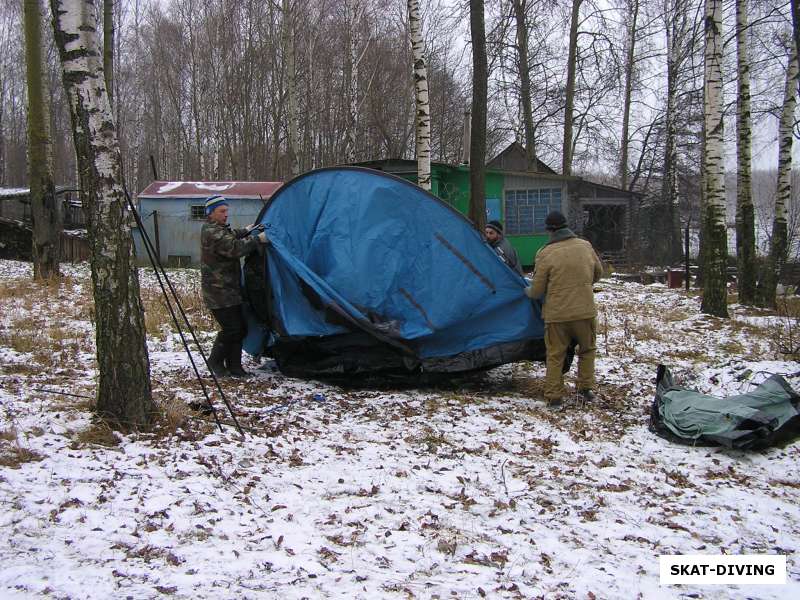 Ставим палатку