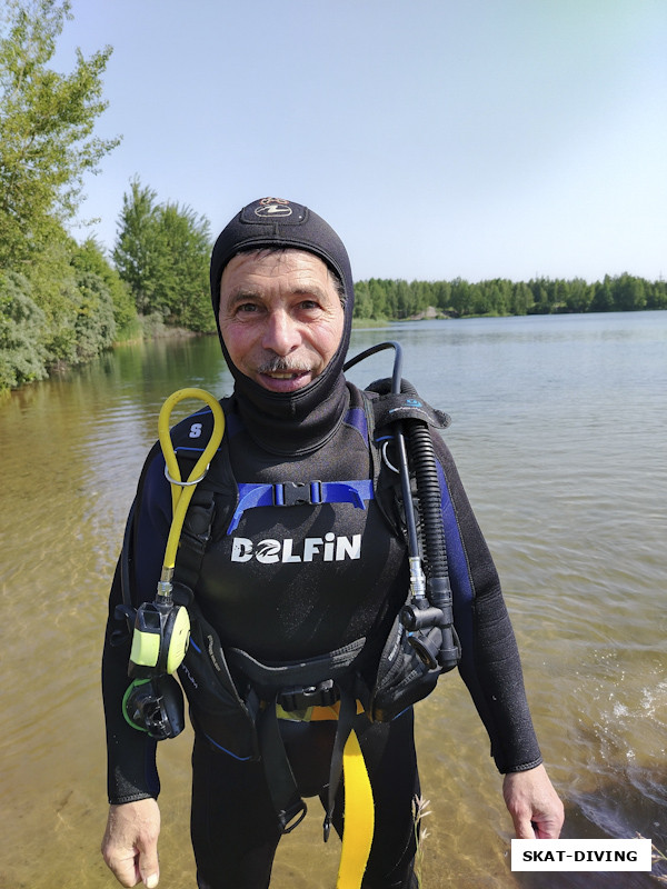 Комаров Олег, никогда не поздно, помните, все мечтающие научиться нырять с аквалангом