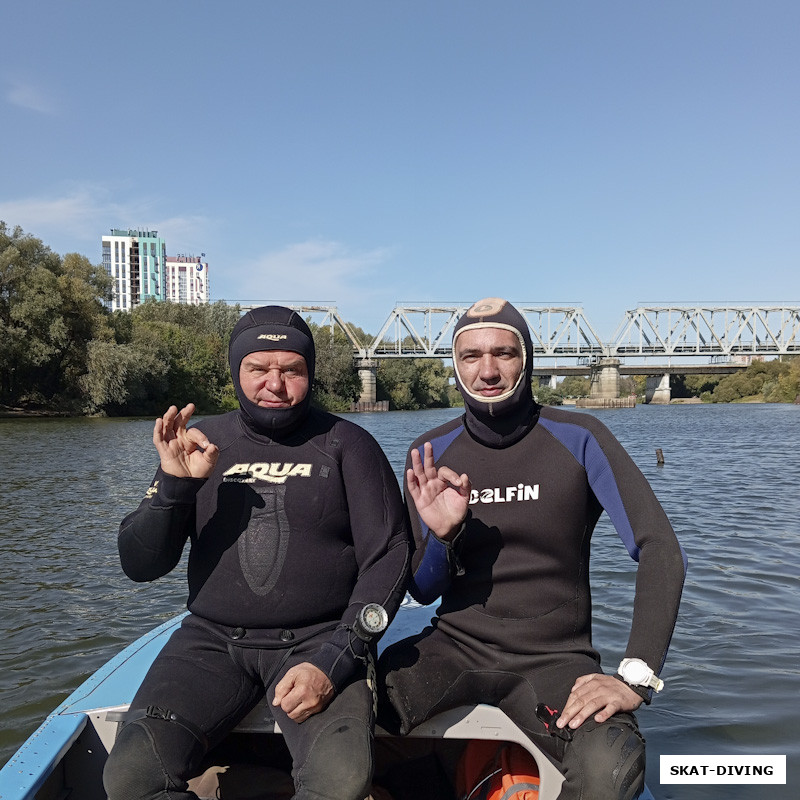 Парфенов Николай, Кондрашов Сергей, дайвинг в Десне - ОК!