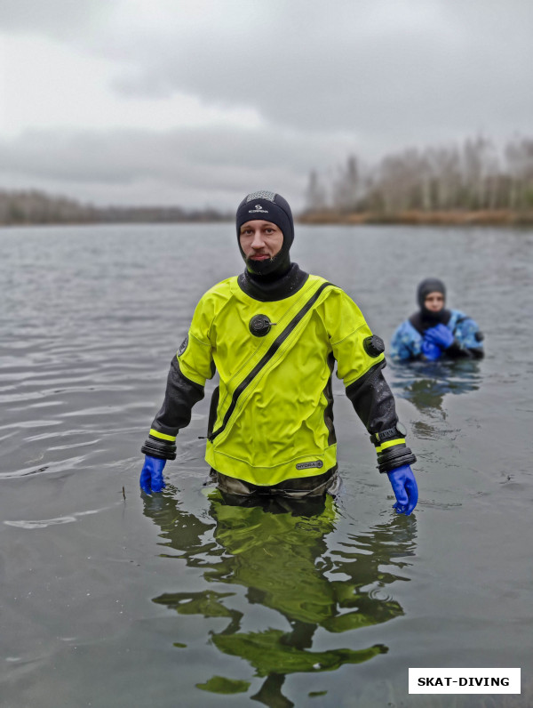 Ветров Евгений, также бьет собственные рекорды по температуре воды, на сей раз 6 градусов