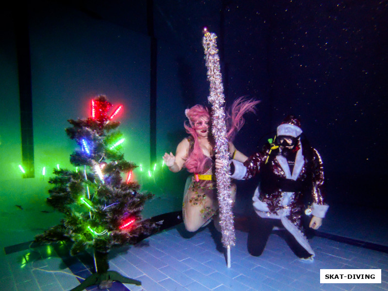 Новикова Оксана, Тюрин Руслан, неудачная попутка украсть посох у Деда Мороза