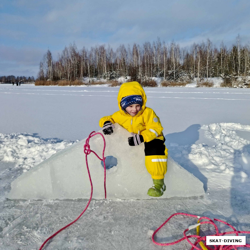 Романов Павел, мороз и солнце, день чудесный, а ты на льду, мой друг прилесный