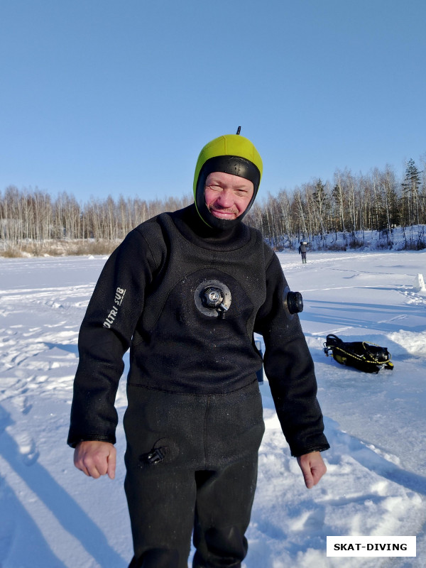 Алферьев Алексей, профессиональный промышленный водолаз, инструктор по дайвингу системы SSI на нашем Керамзите