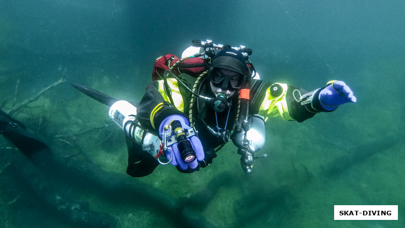Федорук Дмитрий, каждое погружение заканчивается остановкой на 3-х метровой глубине