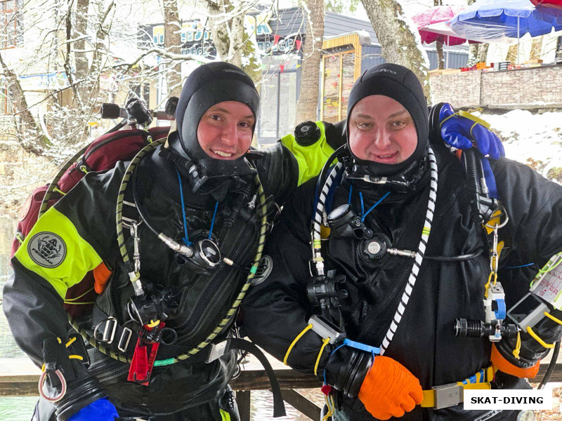 Федорук Дмитрий, Филиппов Родион, когда напарника еще явно не отпустило...