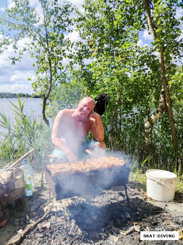 Барковский Сергей, на сей раз за шашлыком
