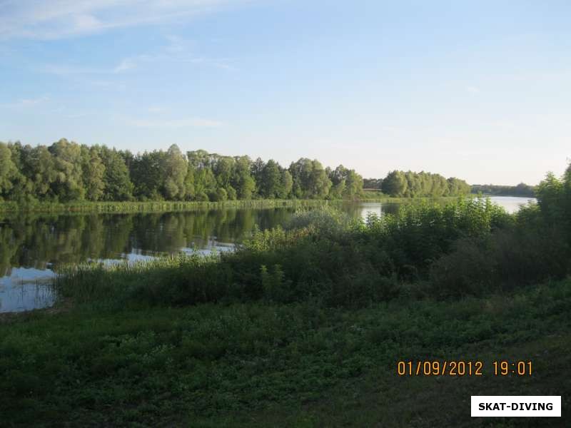 река Сейм, в окрестностях поселка Бупел