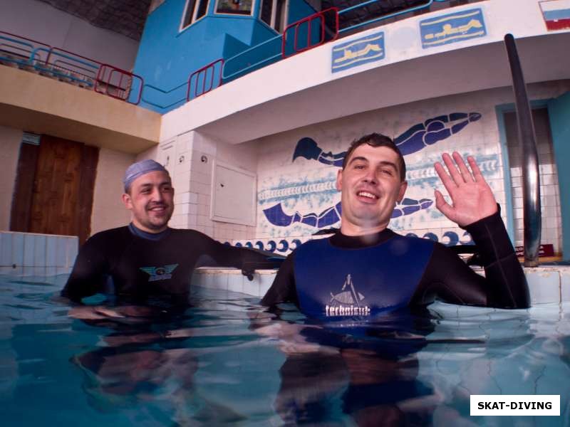 Глебов Евгений, Купченко Иван, сдал статическую задержку дыхания под водой, пролежав 2мин 46сек