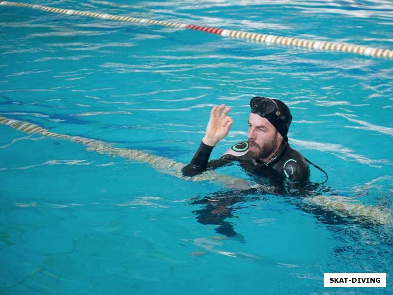 Ильюшин Сергей, устанавливает новый личный рекорд проплывая 95 метров без ласт