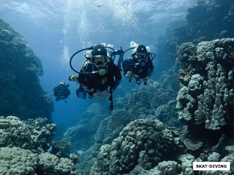Гайнулина Анна, Напольских Виктория, в лагуне жестких кораллов и белоснежных песков