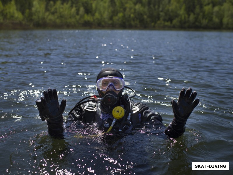 Симутенкова Ирина, готова с удовольствие исследовать подводный мир