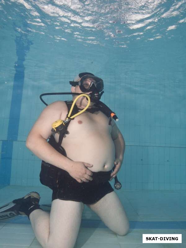 Грошев Дмитрий, под водой всегда стоит расслабиться и успокоить дыхание