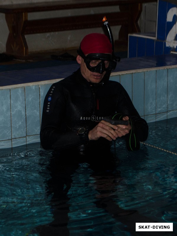 Сомкин Николай, для комфортного пребывания под водой нужно правильно подобрать груз