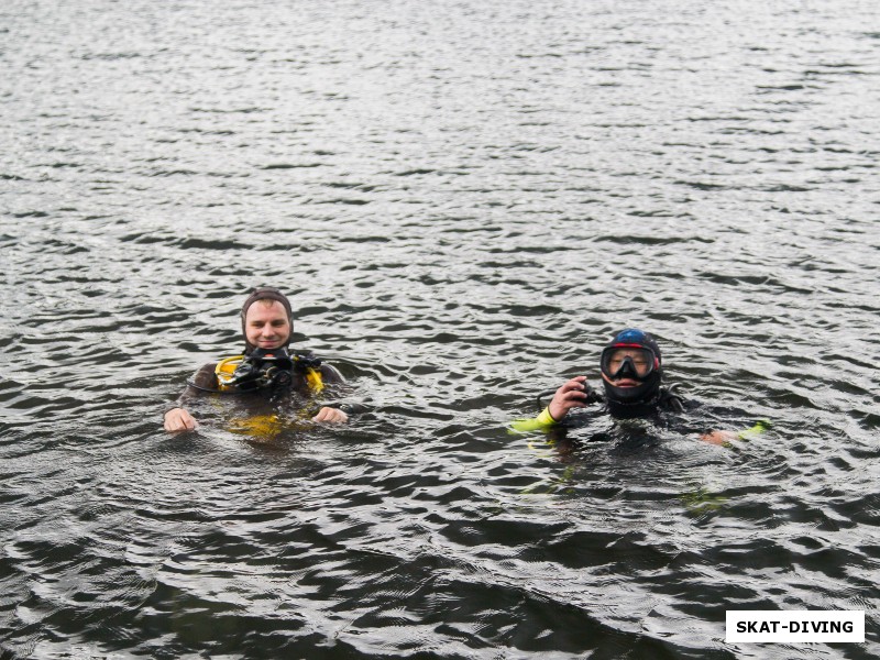 Кирюхин Роман, Ким Юрий, готовы исследовать глубины Круглого озера