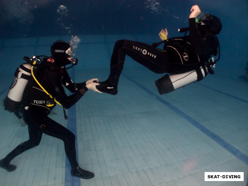 Иванченко Андрей, Богданов Павел, подводная среда позволяет делать удивительные вещи