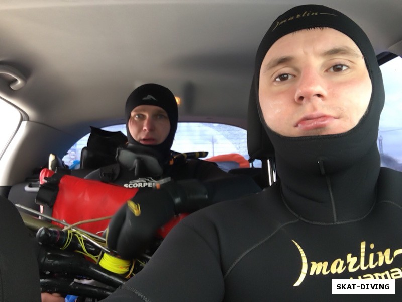 Федорук Дмитрий, Изотко Артем, как приятно после охоты, сидя в машине, обменяться впечатлениями с товарищем