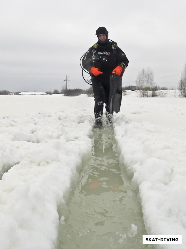 Погосян Артем, и та самая «дорога жизни» около ста метров по воде на льду