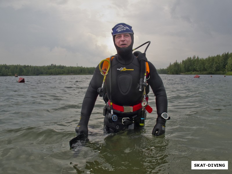 Ковалев Алексей, самодостаточный аквалангист: хорошая подготовка+ полностью собственное снаряжение