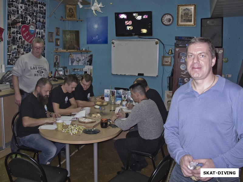 Шнабель Константин, хорошо знакомый «клубным старикам» дайвер из Иваново посетил родной клуб во время семинара, спасибо, что помнишь Костя, для нас ты тоже неотъемлемая часть истории
