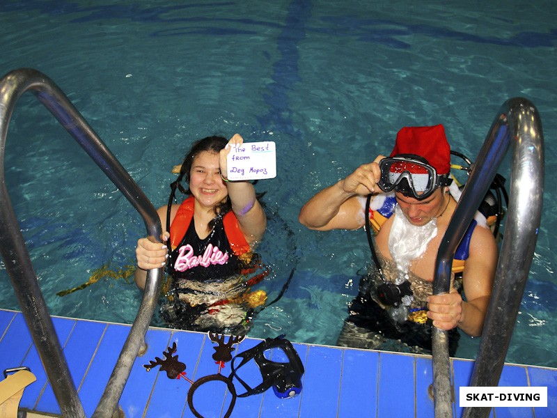 Макарова Полина, Макаров Александр, натанцевали под водой на «THE BEST FROM ДЕД МОРОЗ»