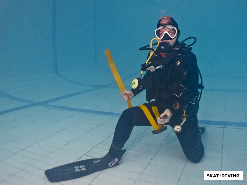 Голощапова Елена, еще один обязательный навык - умение обращаться со своим грузом под водой