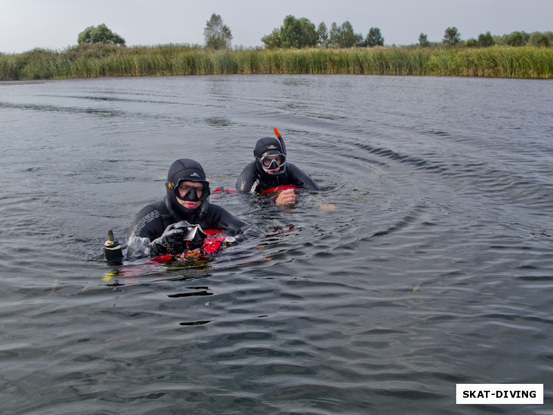 Изотко Артем, Палеев Алексей, очередная глубокая нырялка в рамках курса подводной охоты