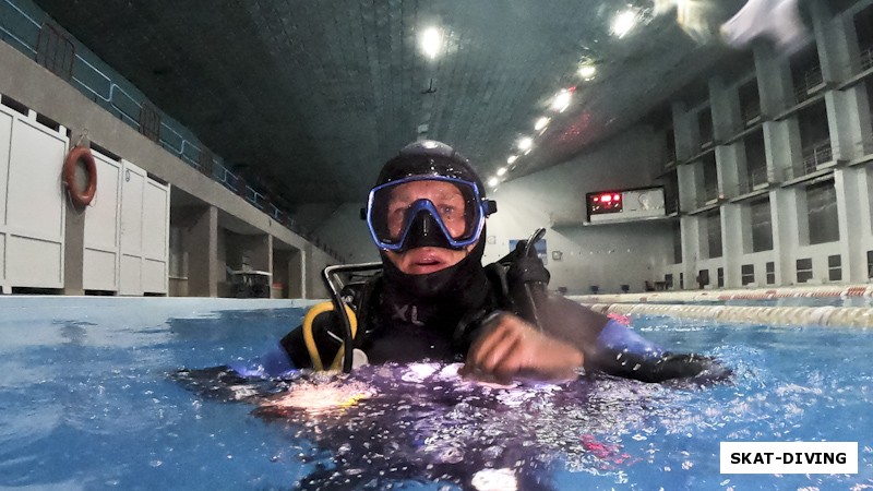 Марин Александр, rest-position (умение сидеть на поверхности воды без лишних движений) - важный навык аквалангиста