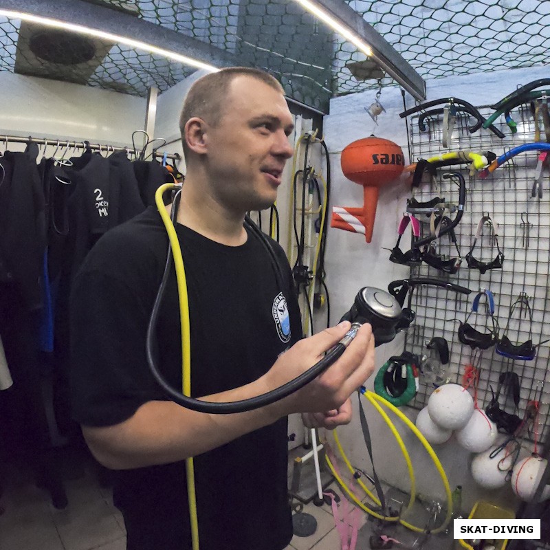 Быченков Дмитрий, немного о дыхании и работе с регулятором под водой