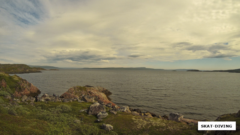 Вид на море с острова в Титовской Губе