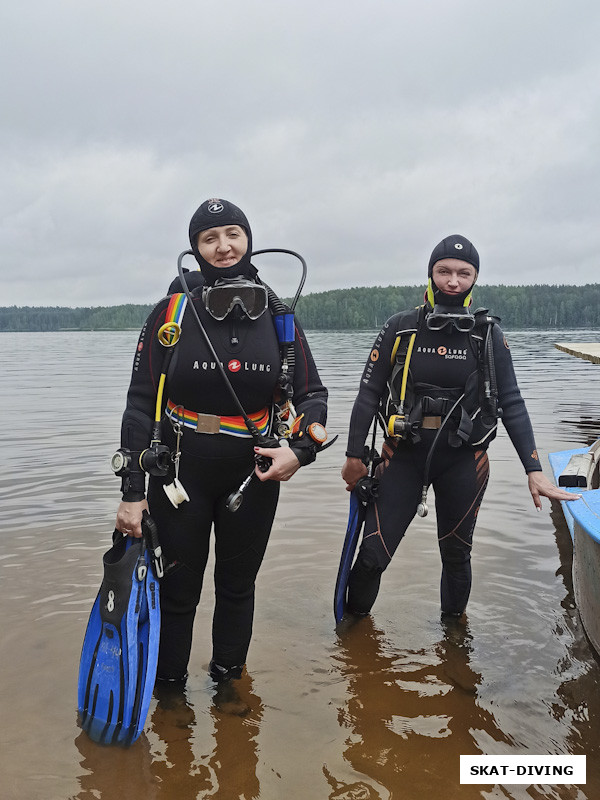 Быченкова Ирина, Мамедова Варвара, первый опыт Ирины в качестве подводного гида