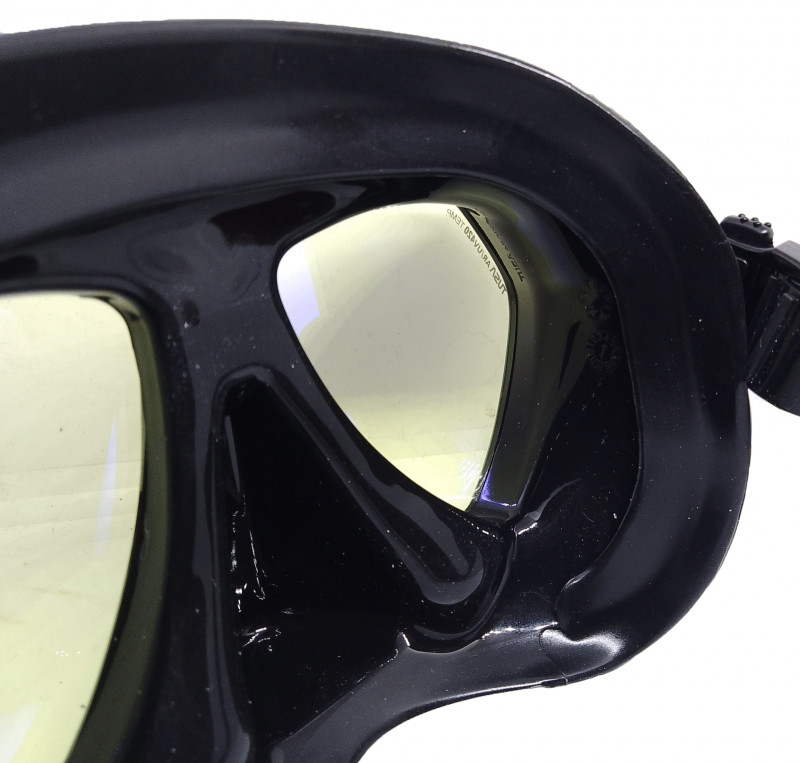Обтюратор маски имеет округлые края со специальной посадкой обтюратора по линиям наилучшего прилегания к лицу