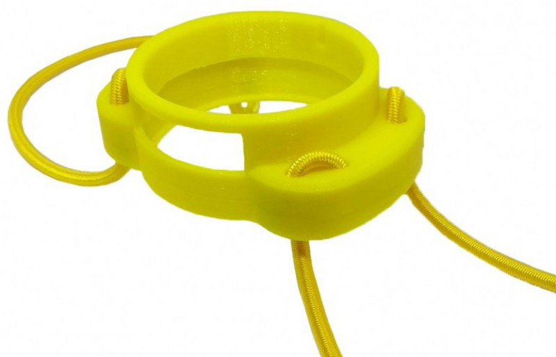 Держатель компаса «AOFAR AF-Q60» на резинках пластиковый, желтый