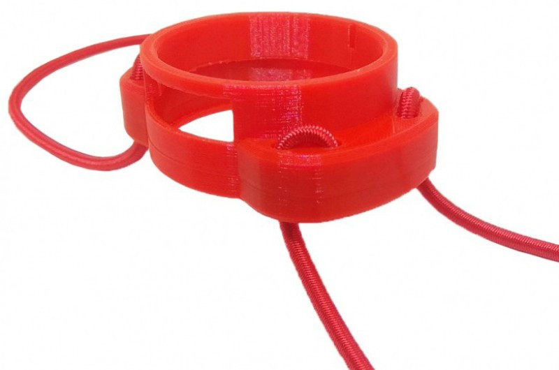 Держатель компаса «AOFAR AF-Q60» на резинках пластиковый, красный