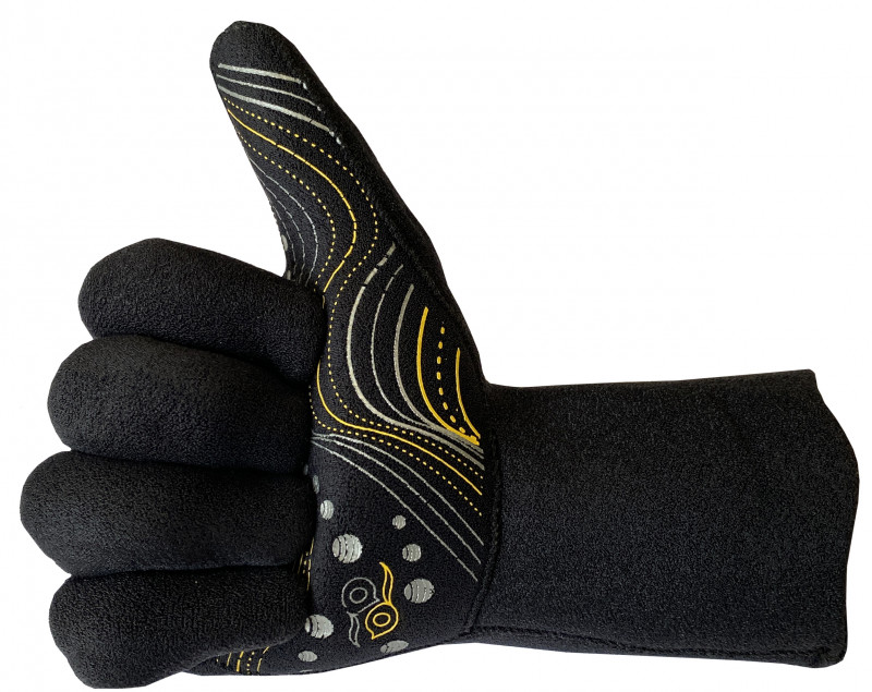 Выкройка перчаток создавалась с учетом анатомических особенностей строения правой и левой рук