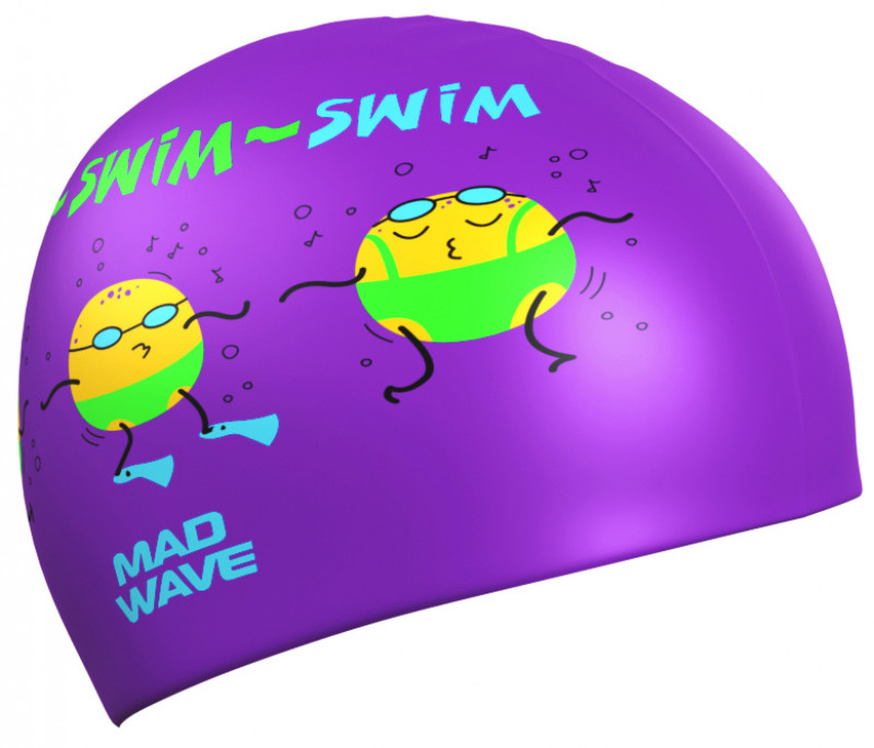 Шапка плавательная «POTATO» силиконовая, фиолетовая