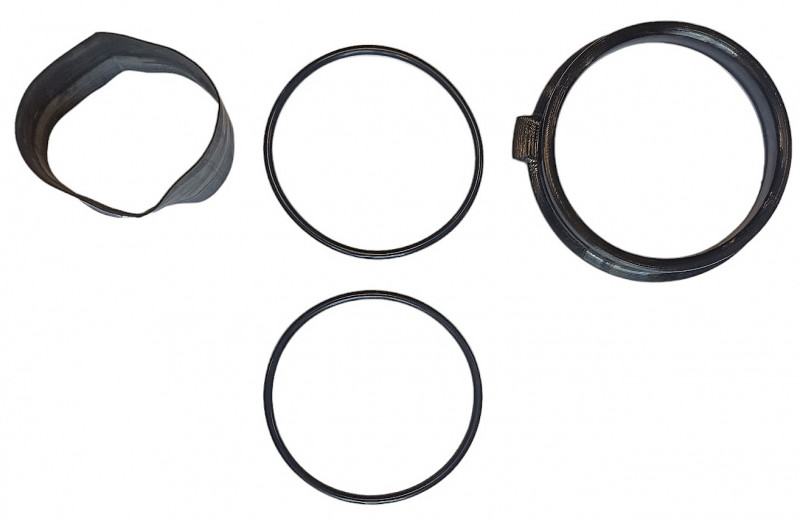 Комплект перчаточной части: пластиковое кольцо, два резиновых оринга (прижимной и герметизирующий), резиновая накладка