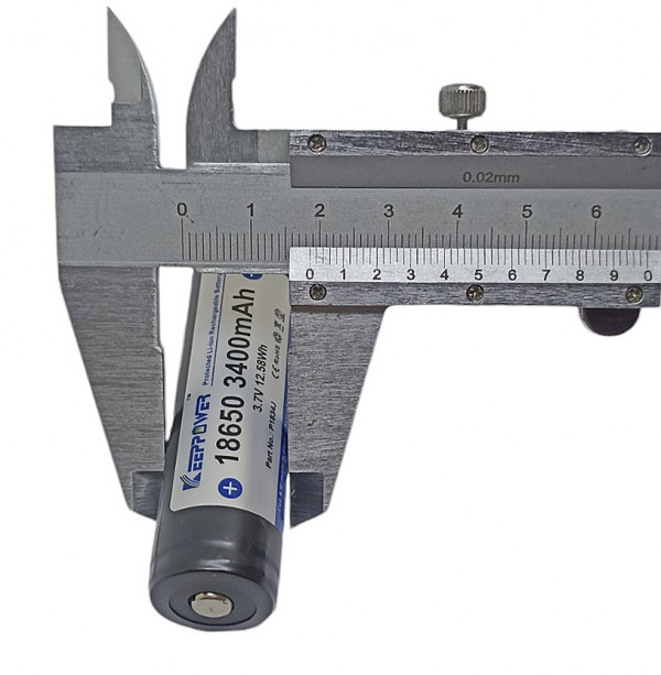 Диаметр аккумулятора - 18.5мм