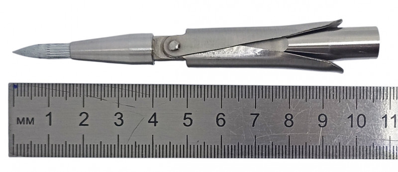 Штатная длина наконечника - 10.8см.