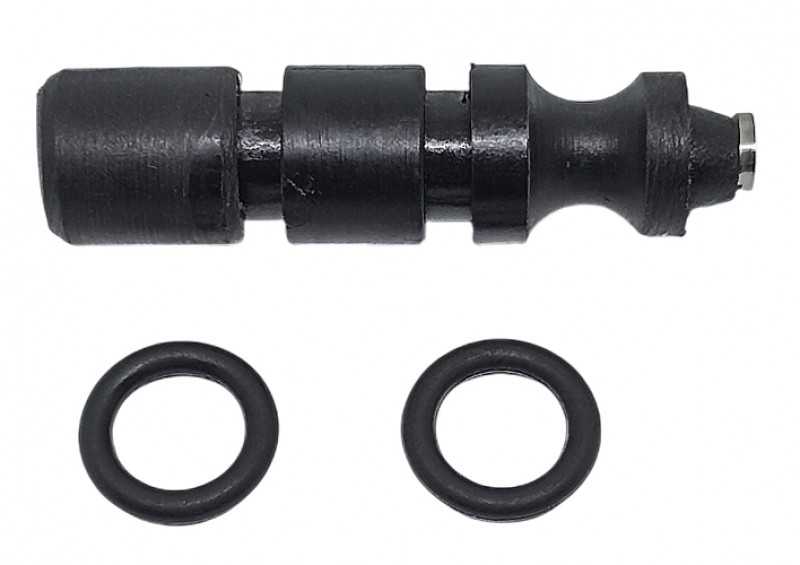 Поршень оснащен двумя уплотнительными кольцами, которые могут меняться при необходимости.