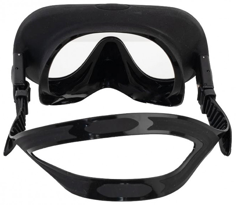 Затылочный ремешок из мягкого силикона надежно удержит маску на вашей голове.