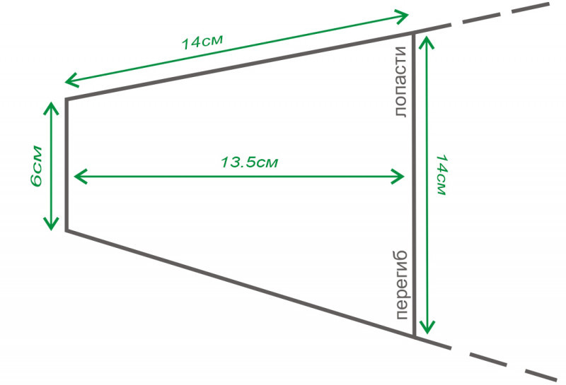 Мы прилагаем к фото ряду схему с размерами основания лопасти, она поможет вам с выбором и ответит на вопрос о совместимости с вашими калошами.