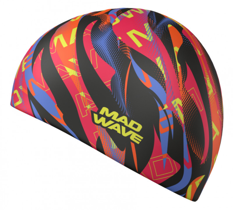 Шапка хорошо тянется, плотно облегает голову, не электризует и не тянет волосы, предотвращая их попадание в глаза и под детали очков или купальника. Универсальный размер шапочки подходит и взрослым, и детям.