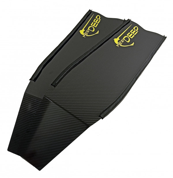 Лопасти сендвич-карбон - качественное бюджетное превосходство над традиционными пластиковыми лопастями, могут найти своего владельца в подводной охоте или фридайвинге.