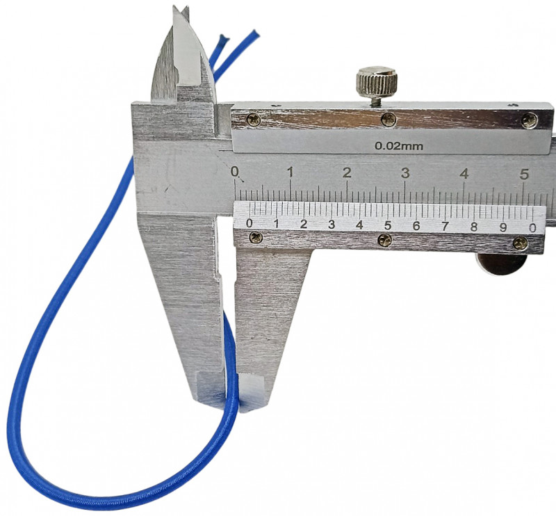 Реальный диаметр венгерки чуть менее 3мм.