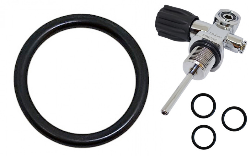 Оригинальные и качественные О-ринги, обеспечивающие герметичное соединение между колбой дайверского баллона и вентилем.